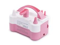 Elektrische Ballonpomp Roze met twee uitgangen