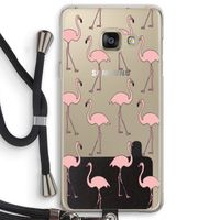 Anything Flamingoes: Samsung Galaxy A3 (2016) Transparant Hoesje met koord