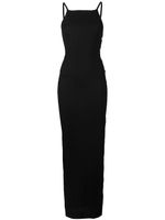 Balmain robe longue à boutonnière - Noir Balmain robe longue à boutonnière - Noir