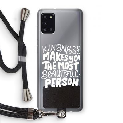 The prettiest: Samsung Galaxy A31 Transparant Hoesje met koord