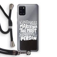The prettiest: Samsung Galaxy A31 Transparant Hoesje met koord