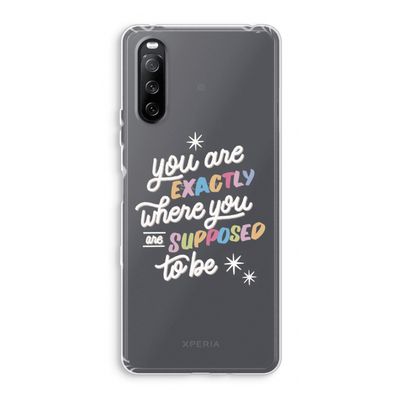 Right Place: Sony Xperia 10 III Transparant Hoesje