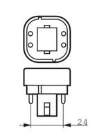 Philips Lighting 54119700 LED-lamp Energielabel F (A - G) G24q-2 Staaf 6.5 W = 18 W Warmwit (Ø x l) 28.40 mm x 140.10 mm Incl. roterende kap 1 stuk(s) - thumbnail