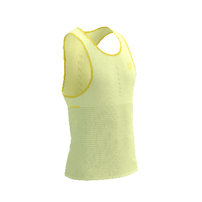 Compressport Pro racing singlet heren - GEEL - Heren