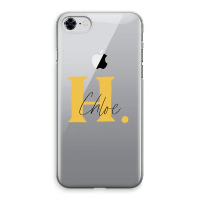 Amber Script: iPhone 8 Transparant Hoesje