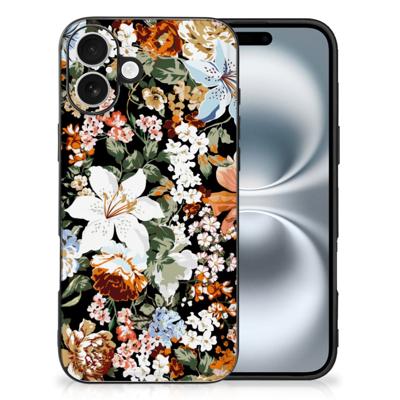 Bloemen Hoesje voor iPhone 16 Dark Flowers