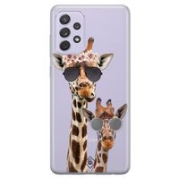 Samsung Galaxy A52 transparant hoesje - Giraffe