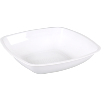 Goldplast Bord | diep bord | Use & reuse | reusable | vierkant | 1-vaks | pP | 18x18cm | wit | 300 stuks