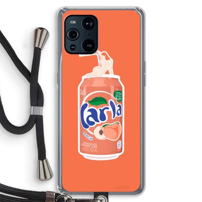 S(peach)less: Oppo Find X3 Transparant Hoesje met koord