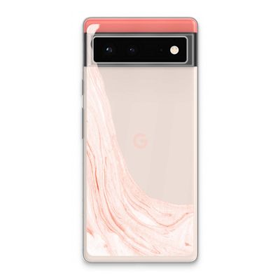 Peach bath: Google Pixel 6 Transparant Hoesje