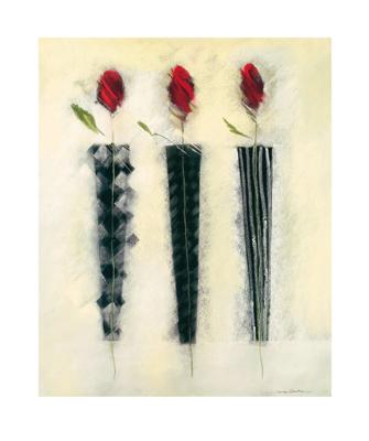 Kunstdruk Marilyn Robertson - Rot und Schwarz II 50x60cm