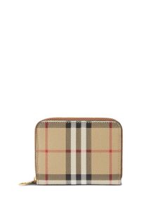 Burberry portefeuille en cuir à motif Vintage Check - Tons neutres