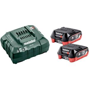 Metabo Basic-Set 12V 2 x LiHD 4.0 Ah 685301000 Accu en acculader voor gereedschap 12 V 4 Ah LiHD