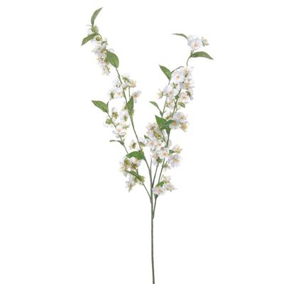 Louis Maes Bloesem kunstbloem/tak - wit - 85 cm - appelbloesem
