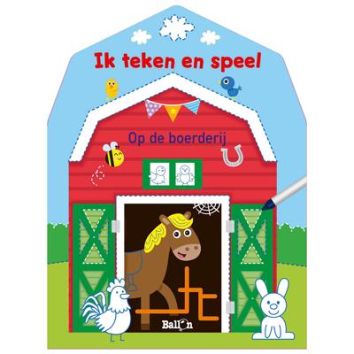 Standaard Uitgeverij Ik teken en speel - op de boerderij (wipe & clean)