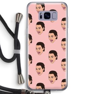 Ugly Cry Call: Samsung Galaxy S8 Plus Transparant Hoesje met koord