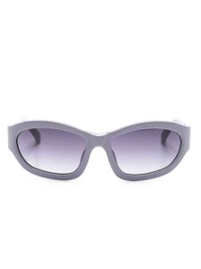 Linda Farrow x Dries Van Noten lunettes de soleil à monture ronde - Violet