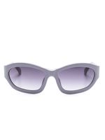 Linda Farrow x Dries Van Noten lunettes de soleil à monture ronde - Violet