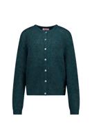 Bibi spring cardigan - dark sage green - 13607