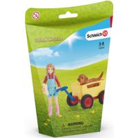 Schleich farm world uitje met de bolderkar