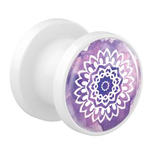 Tunnel met Mandala-design Acryl Tunnels & Plugs