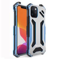 Voor iPhone 11 Pro Max R-JUST shock proof stofdichte Armor metalen beschermhoes (blauw)