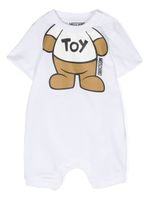 Moschino Kids barboteuse Léo à imprimé Teddy - Blanc