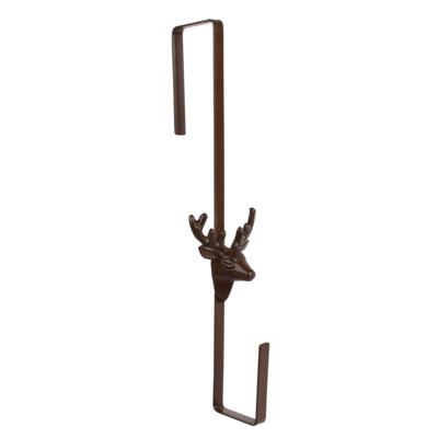 Esschert design Deurkranshanger - Hert - gietijzer - L35 cm - kerstkrans