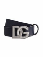 Dolce & Gabbana Kids ceinture à boucle logo DG - Bleu - thumbnail