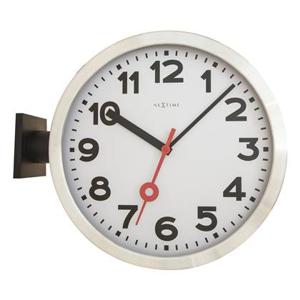 NeXtime Station Double Wandklok Ø 38 cm