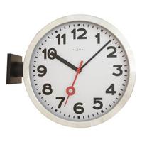 NeXtime Station Double Wandklok Ø 38 cm - thumbnail