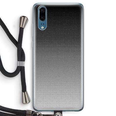 Musketon Halftone: Huawei P20 Transparant Hoesje met koord