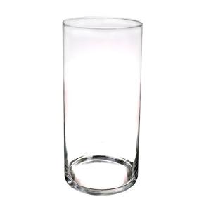 Bloemenvaas cilinder - transparant glas - D19 x H40 cm - cilinder model - boeketvaas - 11 liter