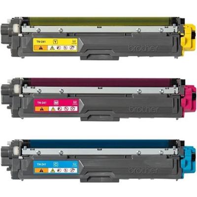 Pack Toners TN241CMY-BROTHER-Cyaan, Magenta, Geel-3x1400 p.-DCP-9015, DCP-9020, HL-3140, HL-3150, HL-3170, MFC-9140, MFC-9330 enz