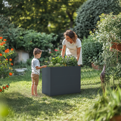 Plantenbak staal 100 x 50 x 77 cm