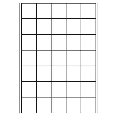 A4 etiketten 40 x 42,3 mm wit 100 vel Sorex