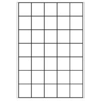 A4 etiketten 40 x 42,3 mm wit 100 vel Sorex
