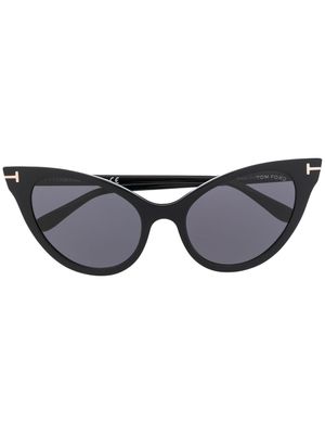 TOM FORD Eyewear lunettes de soleil à monture papillon - Noir