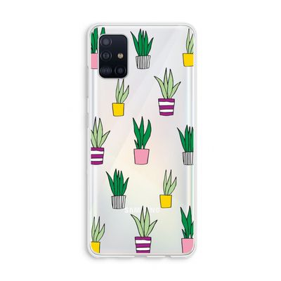 Sanseveria: Galaxy A51 4G Transparant Hoesje