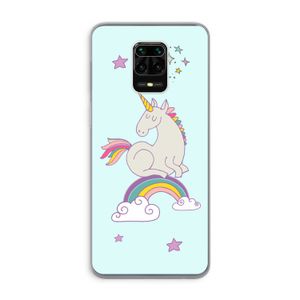 Regenboog eenhoorn: Xiaomi Redmi Note 9 Pro Transparant Hoesje