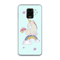 Regenboog eenhoorn: Xiaomi Redmi Note 9 Pro Transparant Hoesje
