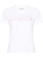 Lanvin t-shirt en coton à logo brodé - Blanc - thumbnail