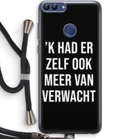 Meer verwacht - Zwart: Huawei P Smart (2018) Transparant Hoesje met koord