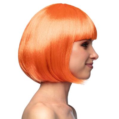 Koningsdag pruik - bobline - oranje - dames - koningsdag - verkleden Koningsdag pruik - bobline - oranje - dames - koningsdag - verkleden