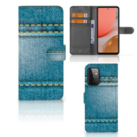 Samsung Galaxy A72 Wallet Case met Pasjes Jeans