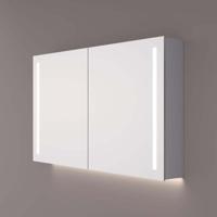 Spiegelkast SPK42000 | 120x70x14 cm | 2 Deuren | Directe LED verlichting | Aluminium | Met spiegelverwarming Spiegelkast SPK42000 | 120x70x14 cm | 2 Deuren | Directe LED verlichting | Aluminium | Met spiegelverwarming