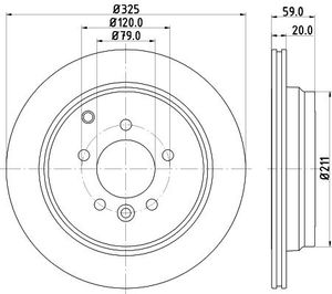 Remschijf Gecoat 54476PRO 8DD355118771