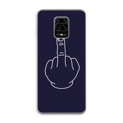 F**k U: Xiaomi Redmi Note 9 Pro Transparant Hoesje