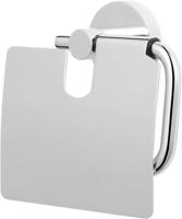 Saqu Eurotrend toiletrolhouder met klep chroom