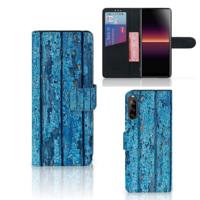Sony Xperia L4 | Book Style Case | Wood Blue
